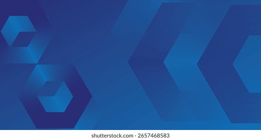 Modern simple light abstract Hexagon Blue Tech Finance Fintech Background Abstract Pixel Pattern. 