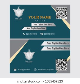 Modern simple light business card template