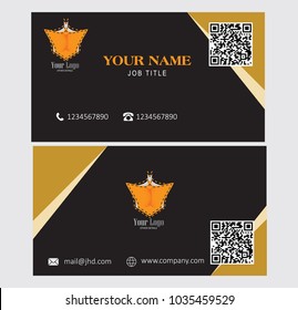 Modern simple light business card template