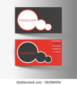 Modern simple light business card