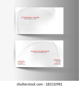 Modern simple light business card