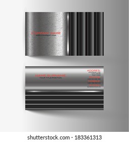 Modern simple light business card