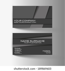 Modern simple light business card