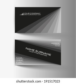 Modern simple light business card