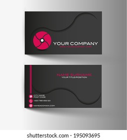 Modern simple light business card