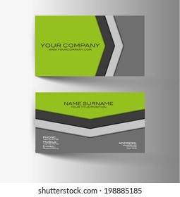 Modern simple light business card 