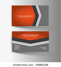 Modern simple light business card 