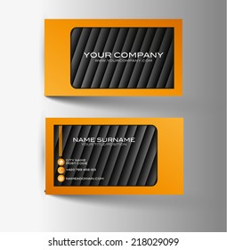 Modern simple light business card