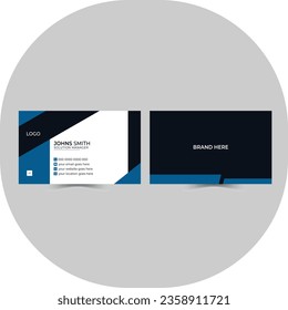 Modern simple light business card template with flat user interface.
Double-sided creative business card template and Vector illustration Professional as well as Creative design.