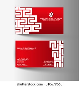 Modern simple light business card