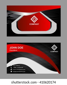 Modern simple light business card
