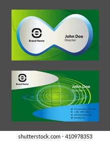 Modern simple light business card template
