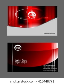 Modern simple light business card
