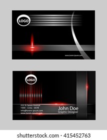 Modern simple light business card
