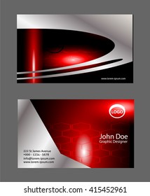 Modern simple light business card
