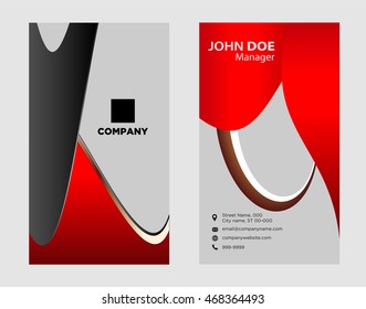 Modern simple light business card
