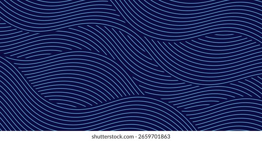 Modern simple line blue navy pattern vector illustration geometric pattern, seamless pattern, abstract pattern. Eps10