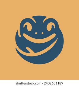 modern simple lizard salamander mascot icon logo 