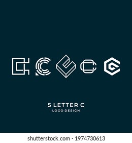 Modern and simple logo about the letter C with various shapes designed from geometric lines.
EPS10, Vector.