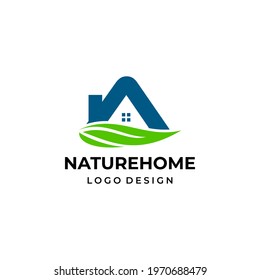A modern and simple logo about the real estate industry and leaves.
EPS 10, Vector.