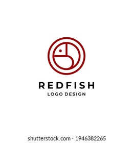 Modern and simple logo about red fish.
EPS10, Vector.