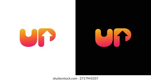 Modernes und einfaches Up Logo Design