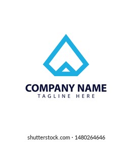 Modern and simple logo design for diamond and letter W