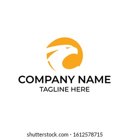 Modern and simple logo design for eagle