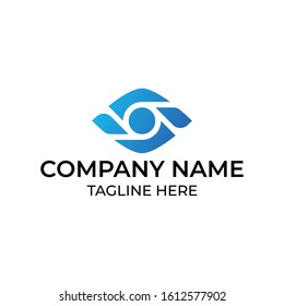 Modern and simple logo design for eye