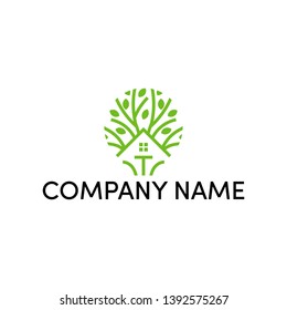 Modern and simple logo design for home and real estate
