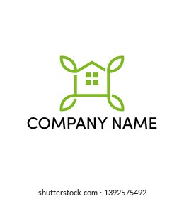Modern and simple logo design for home and real estate