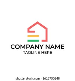 Modern and simple logo design for house and building