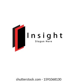 Modern simple logo design of Insight for your innovation,technology,web or education  business 