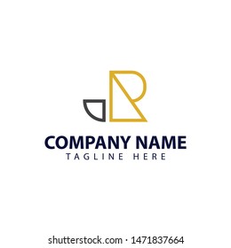 Modern and simple logo design for letter J and R
