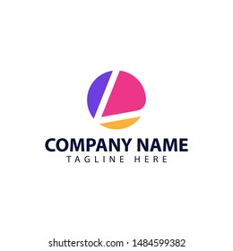 Modern and simple logo design for letter L with abstract style 