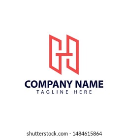 Modern and simple logo design for letter H with line style and geometric style.