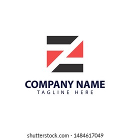Modern and simple logo design for letter Z with negative space and abstract style