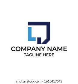 Modern and simple logo design for letter L