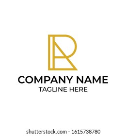 Modern and simple logo design for letter R