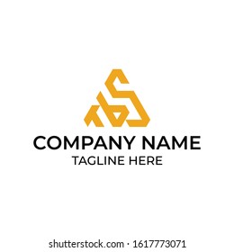 Modern and simple logo design for letter S
