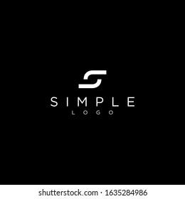 Modern and simple logo design of letter S with clean background - EPS10 - Vector.