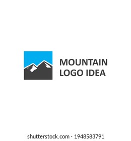 modern and simple logo design for mountain brand