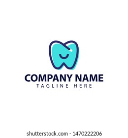 Modern and simple logo design for smile dental