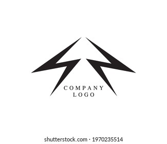 Modern and simple logo design - stock illustration
