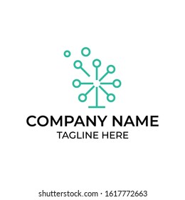 Modern and simple logo design for tree