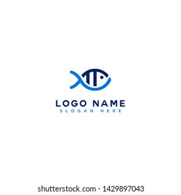Modern and simple logo: Fish genetics