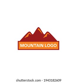Montaña de logotipo moderna y sencilla para la aventura