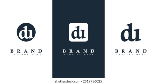 Modern and simple Lowercase DU Letter Logo, suitable for any business with DU or UD initials.