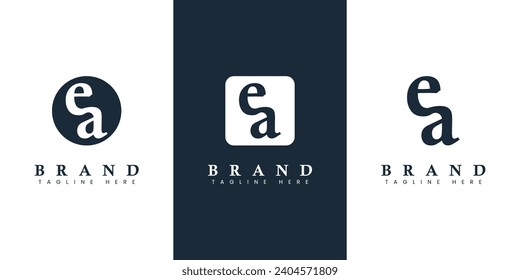 Modern and simple Lowercase EA Letter Logo, suitable for business with EA or AE initials. svg