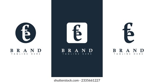 Modern and simple Lowercase FE Letter Logo, suitable for any business with FE or EF initials.